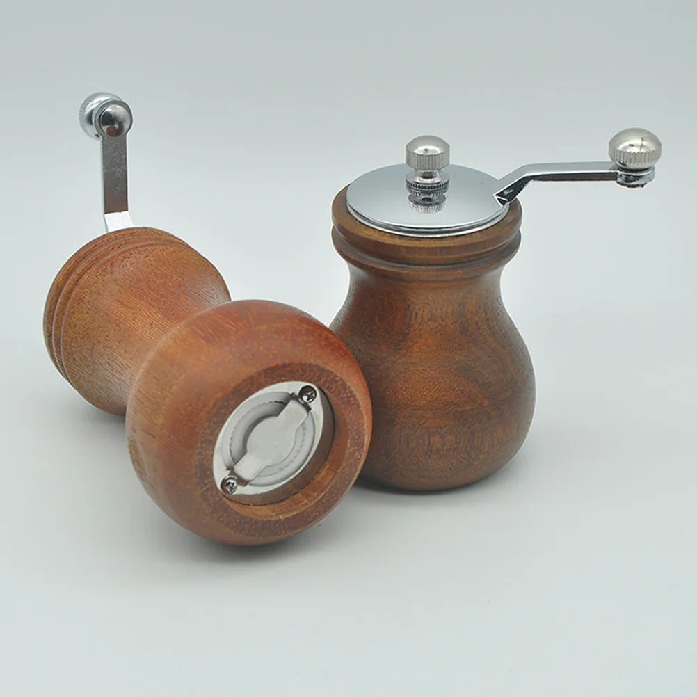 

Grinding Bottle Wooden Pepper Mill for Home Manual Coffee Grinder Salt Shaker Grinders Tool Hand