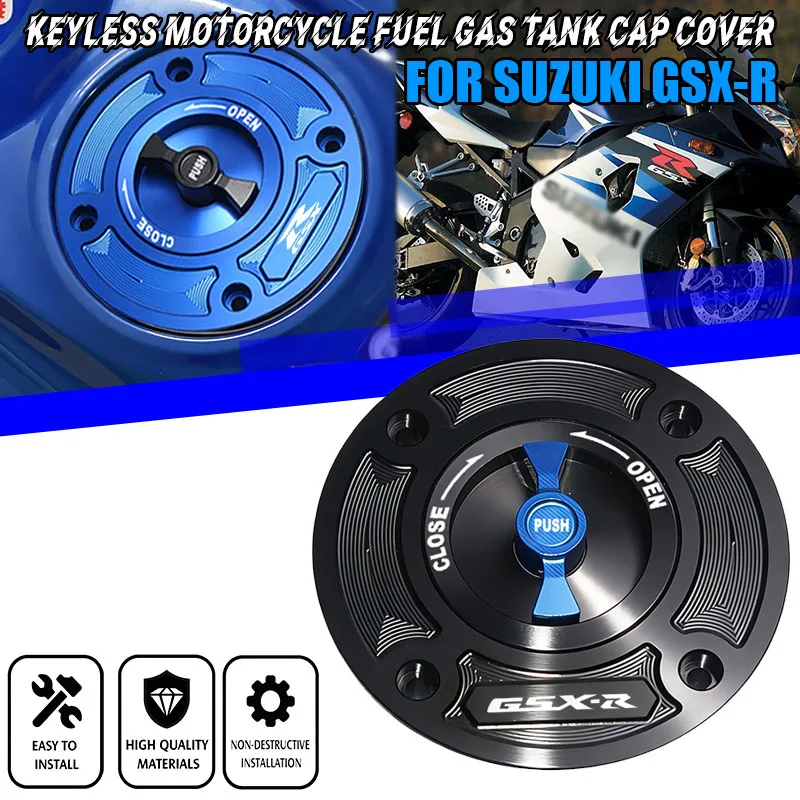 Motorcycle Accessories CNC Fuel Tank Cap Cover For Suzuki GSX-R600 GSX-R750 GSXR1000 GSXR1300 Hayabusa TL1000S TL1000R GS500