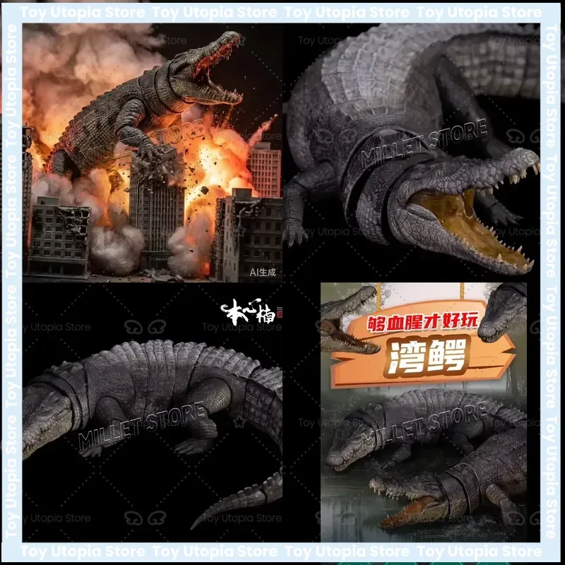 

Nanmu Studio The Omen King & Lord of Blood Estuarine Crocodile Action Figure Statue Model Toy Collectible for Anime Series