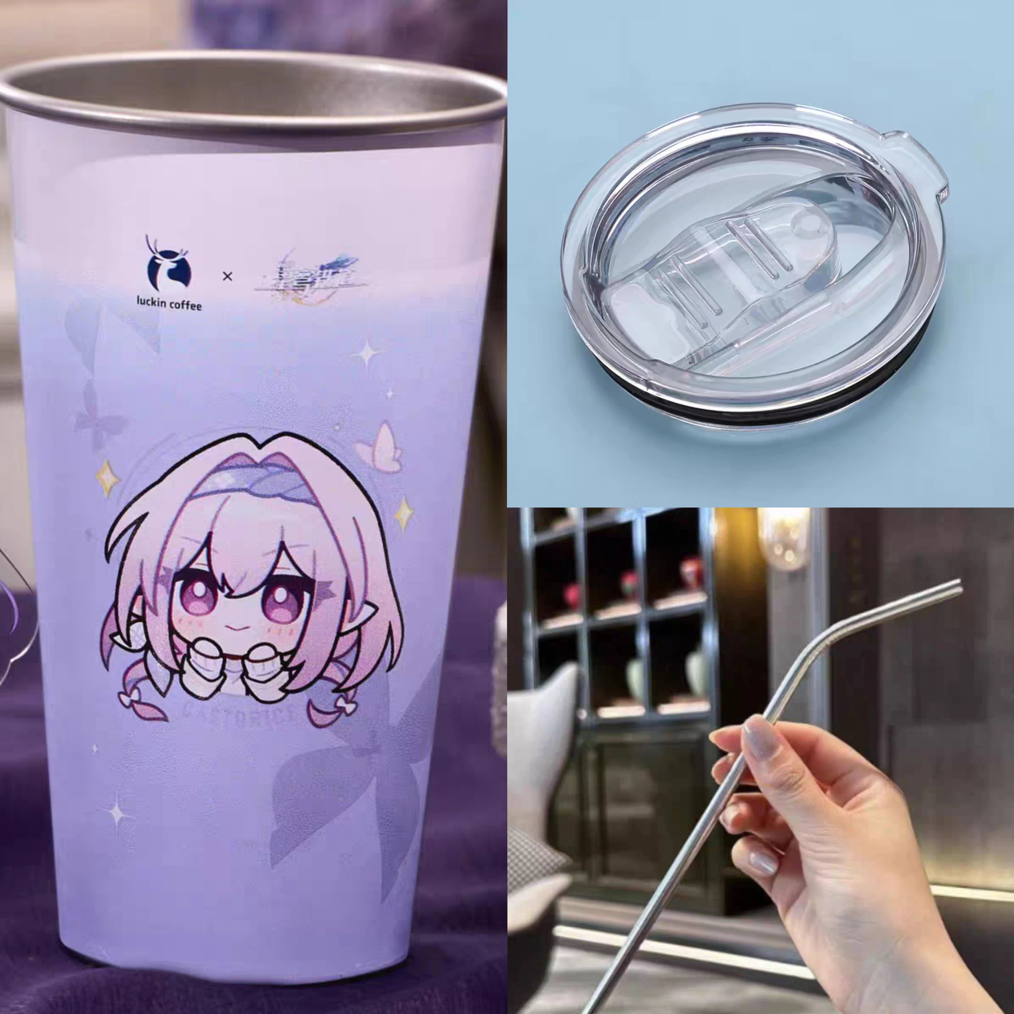 Game Honkai Star Rail Castorice Coffee Mugs Phainon Khaslana Stainless steel Color Change Tea Milk Cup Cosplay Prop Doujin Gifts