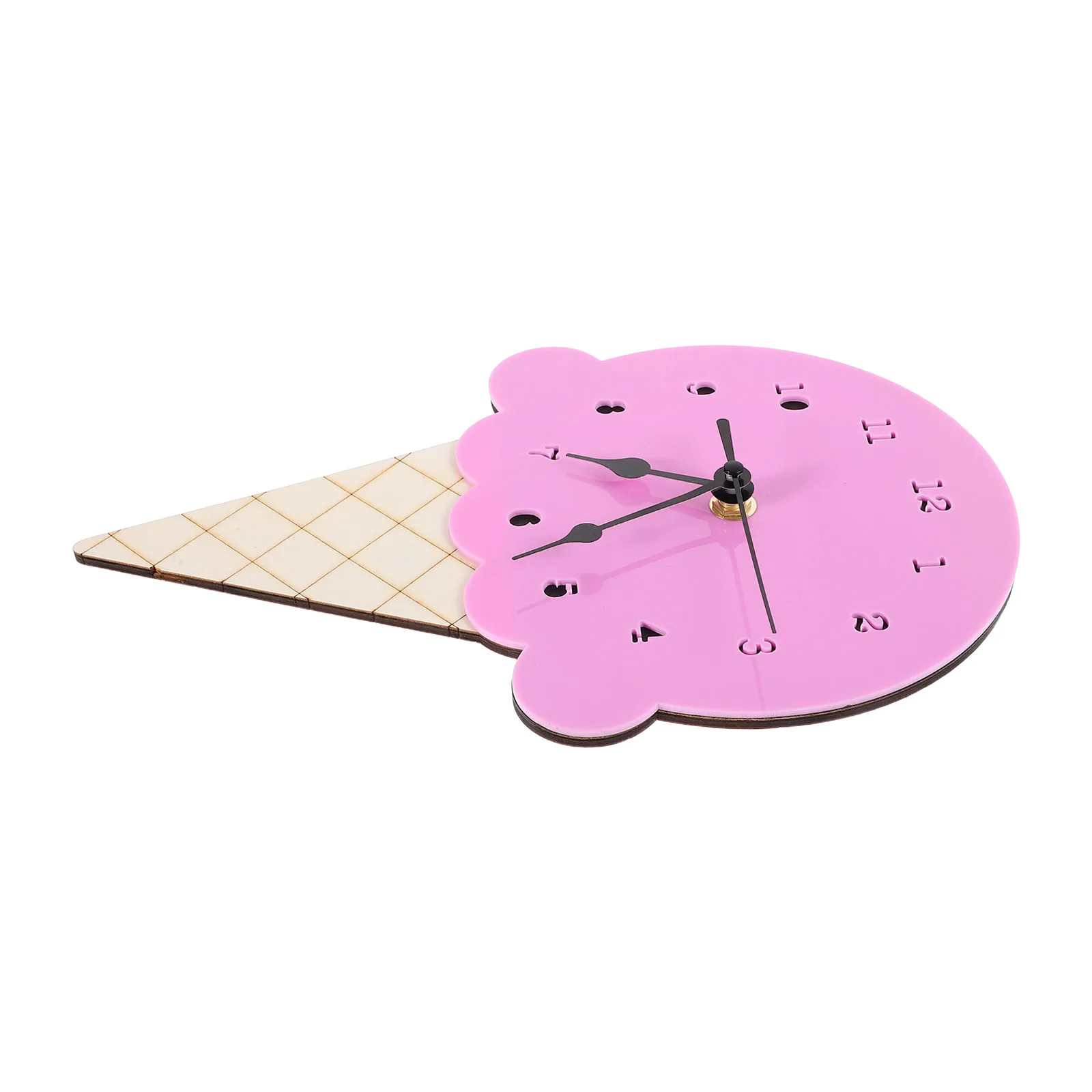 

Ice Cream Wall Clock Alarm for Kids Children's Room Decorative Hanging Clocks Bedrooms Silent Bell
