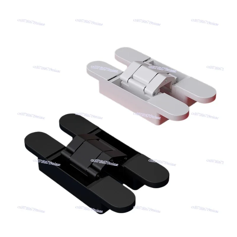 Invisible door hinge Invisible hidden door hinge Hidden three-dimensional adjustable cross wooden Outer opening Hidden