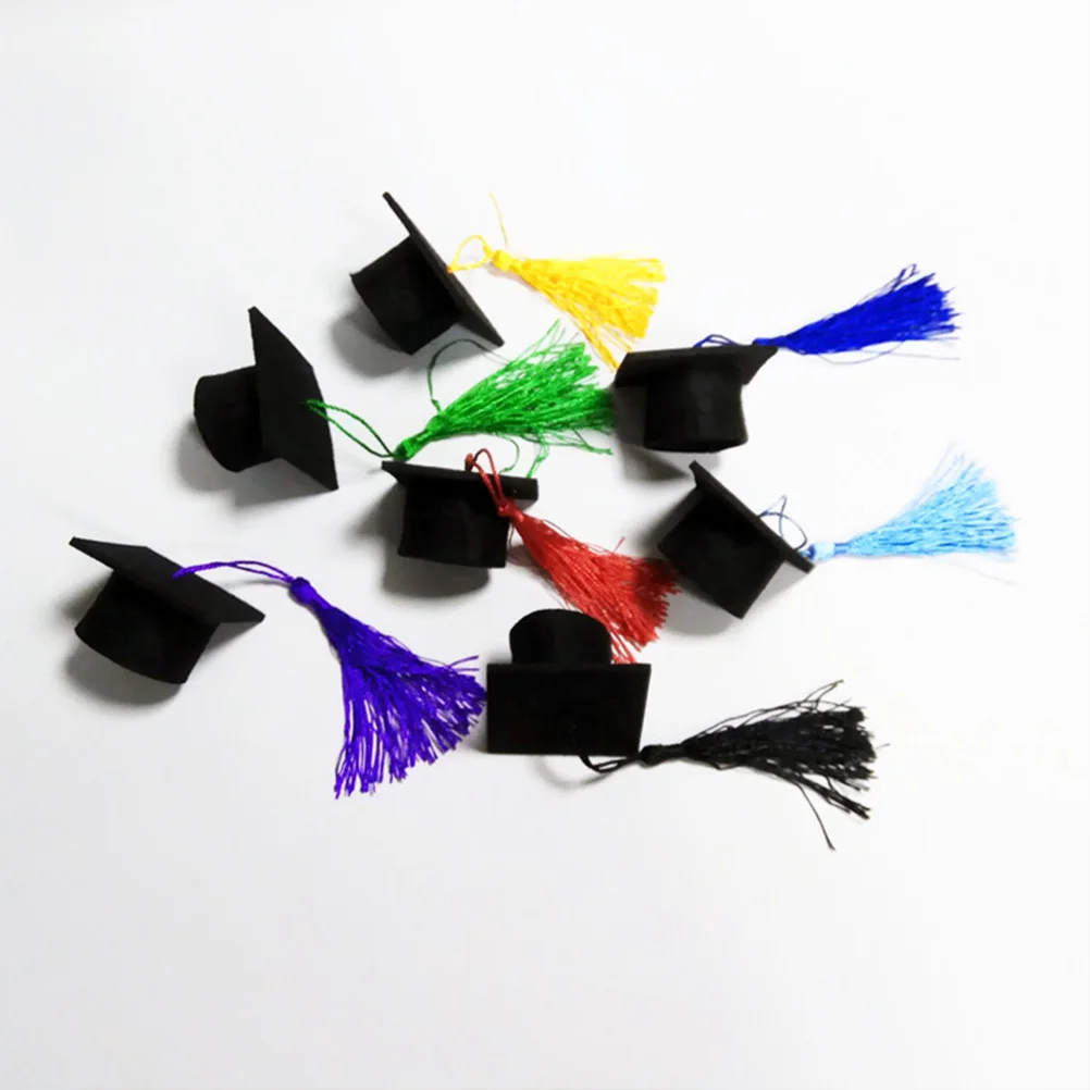 

5 Pcs Cap Cover Mini Decorations Graduation Party Bottle Tassel Doctoral Bottle Cover Gifts Festive Season Table