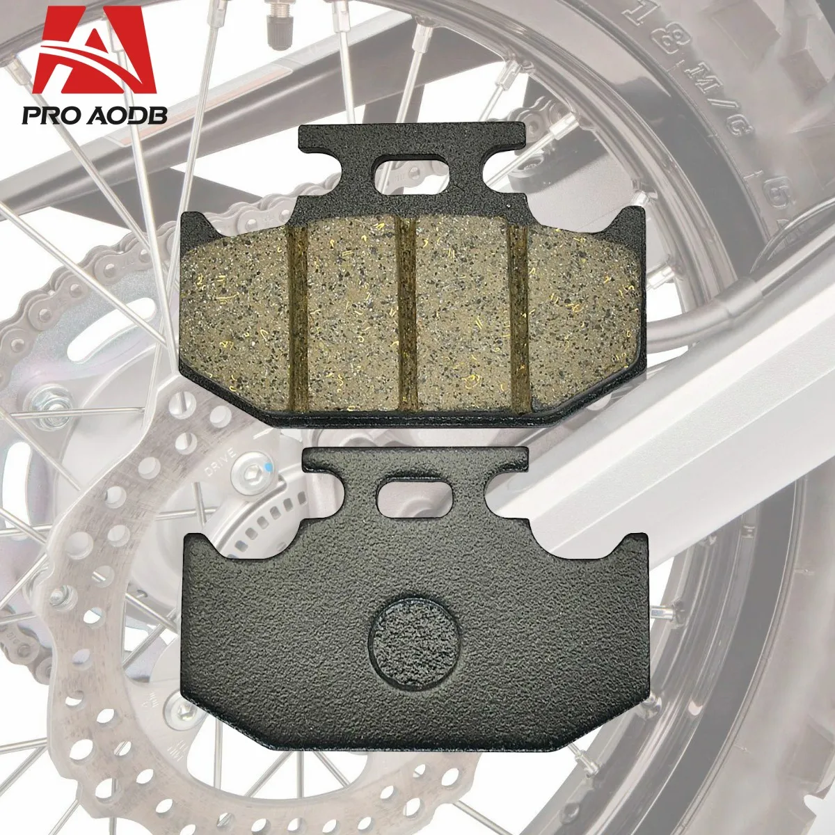 

For YAMAHA Motocross WR125 WR200 WR500 YZ125 YZ250 TT250 R 4GY TT600 R KAWASAKI KLX250 KDX125 KDX200SR Rear Disc Brake Pads Set