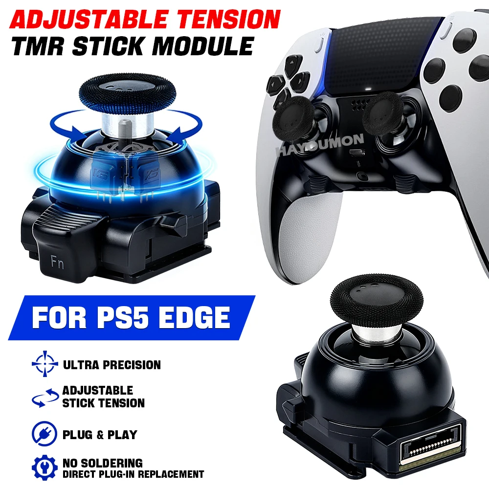 NEU: Für PS5 Edge Spannungsverstellbares Stick-Modul für PS5 Edge Controller, JoyStick-Modul mit eingebautem TMR-Joystick und einstellbarer Dämpfung – Detail 9