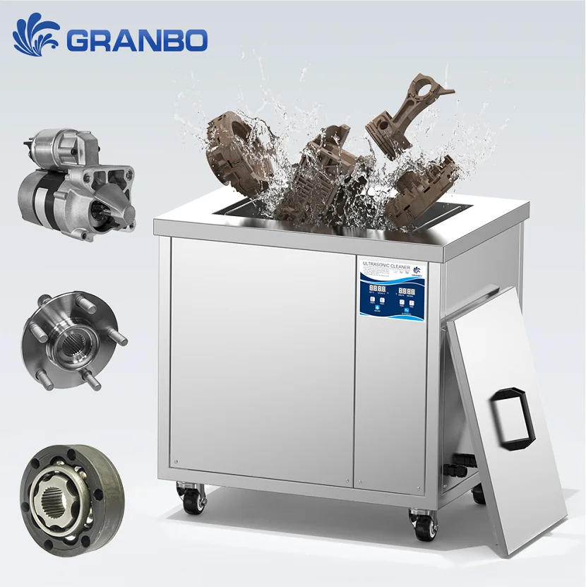 Industrial Ultrasonic Cleaner Granbo 45L~960L 28/40KHz High Efficient Powerful Transducer Large Cleaning Machine Auto Industry