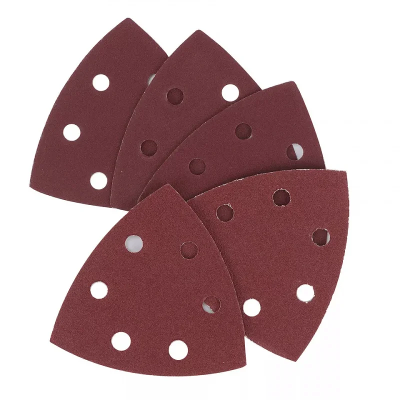 93mm Triangle Delta Mouse Sander Sheets 40 60 80 120 240 Grit Aluminum Oxide OEM/ OBM Deburring Sanding Pads Paper SATC