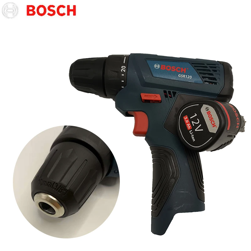 Профессиональная электрическая дрель Bosch GSR120-LI 12 В, аккумуляторная электрическая ручная дрель, многофункциональная домашняя отвертка, электроинструменты