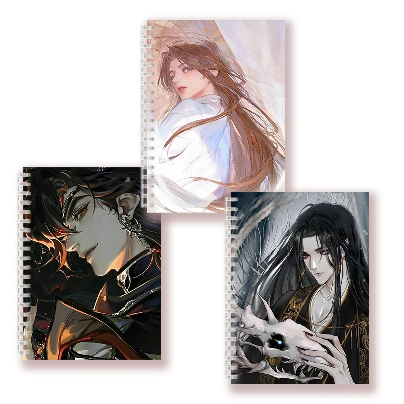 caderno espiral anime tian guan ci fu sh ag nota livro ceu bencao oficial hua cheng xie lian manhua jun wu pei ming a5 01