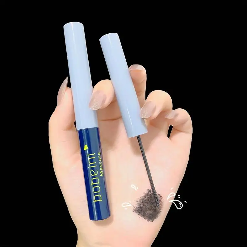 Water Resistant Mascara Smudge Proof Long Lasting Black Lash Extension Eye Cosmetics For Women Girls Portable Fine Brush Mascara