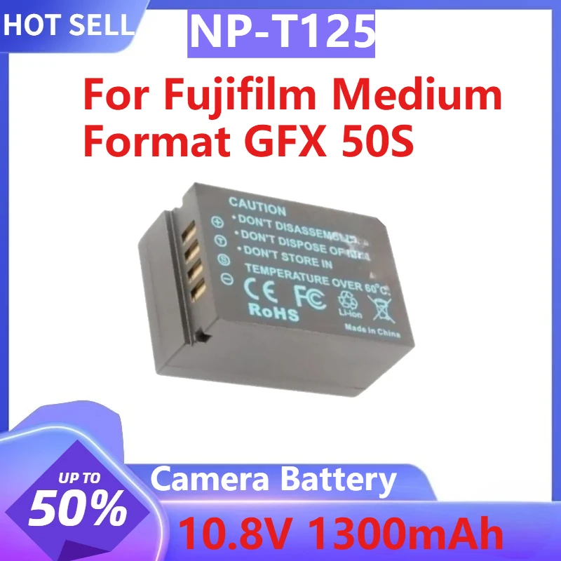

Camera Battery 10.8V 1300mAh NP-T125 for Fujifilm Medium Format GFX 50S brand New High Quality