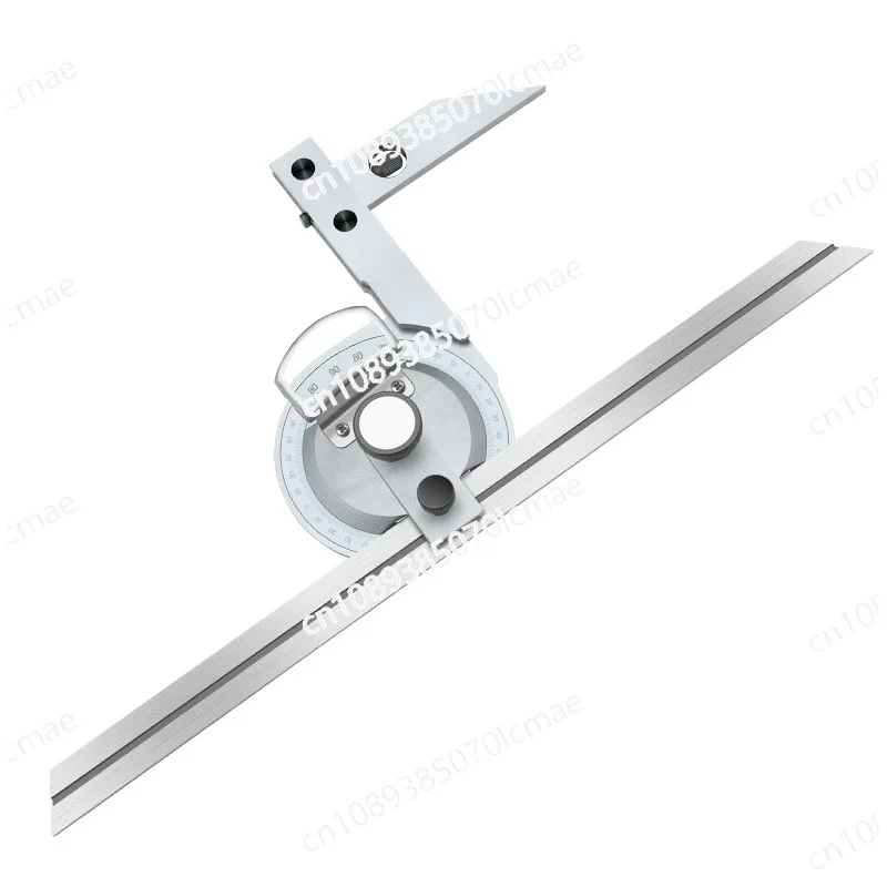 

Stainless Steel Multi-Function Woodworking Angle Measuring Ruler, Universal Protractor, 360 Degree, High-Precision