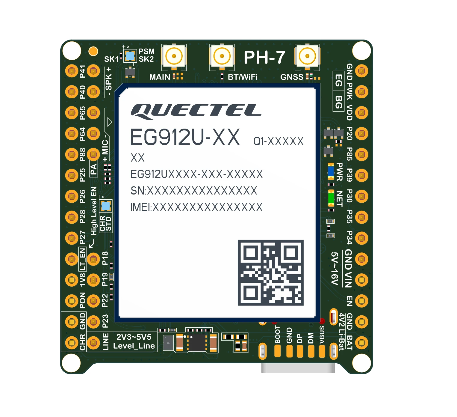 Quectel EG915U-EU EG912U-GL EG915U-LA BG95-M3 Core Board LTE Cat1 Module GNSS Receiver Open Python