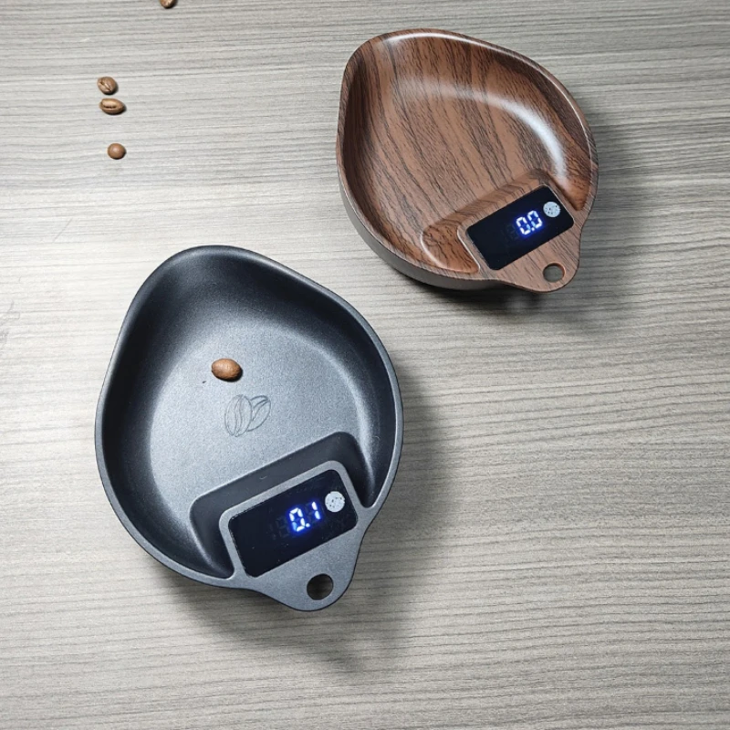 0.1g scale walnut color coffee electronic scale special hand-brewed plate weighing scale Fast Delivery
