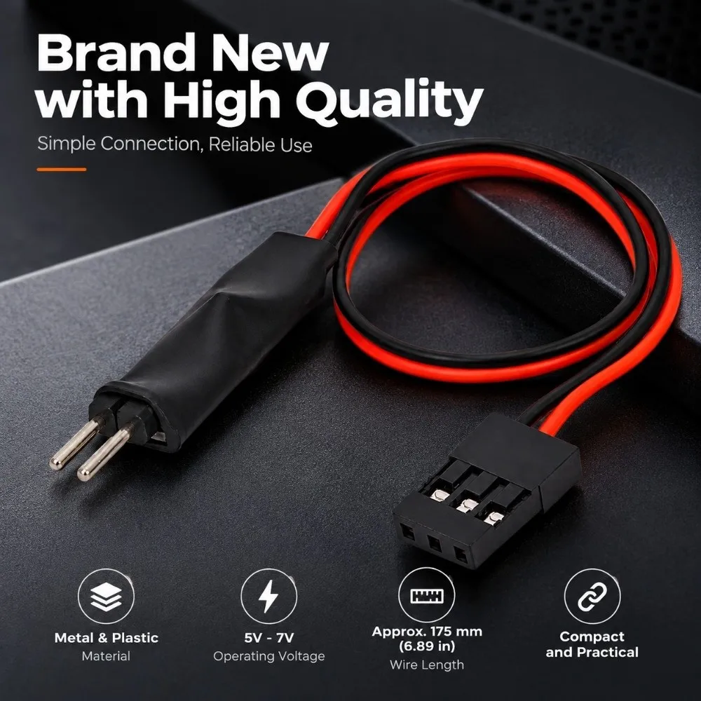 with 175mm Wire RC LED Light Controller Switch 5V-7V Three Lighting Modes Universal Light Controller Toy Car Parts