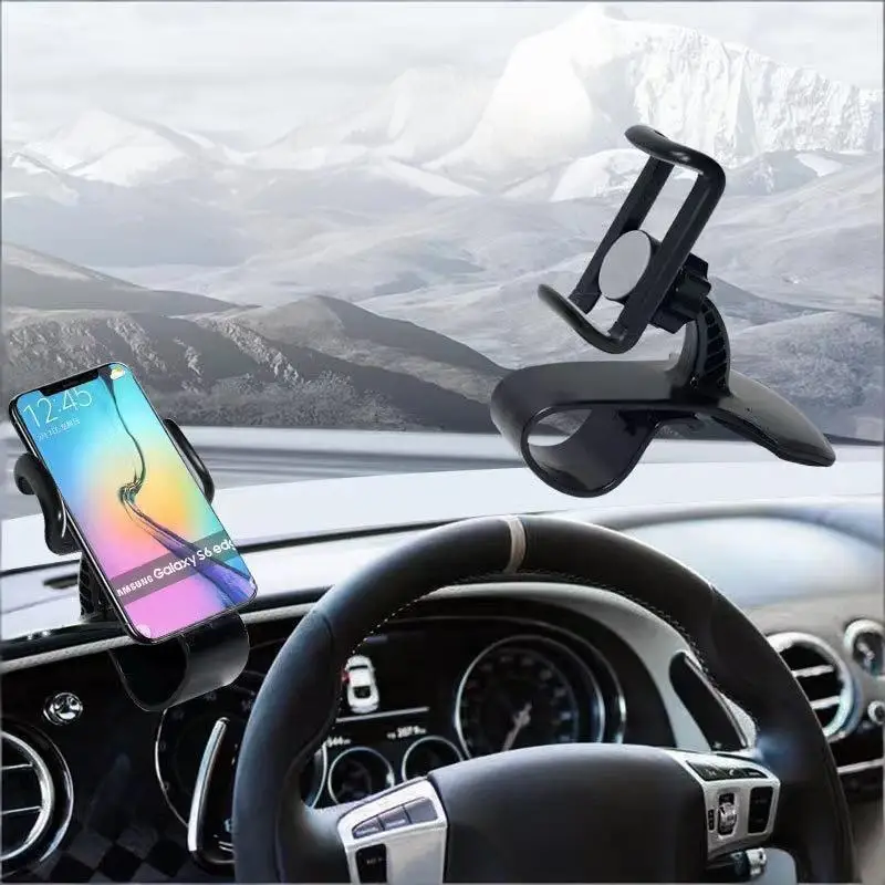 Car Phone Holder Universal Fit Dashboard Air Vent Clip Mount 360° Rotatable Cell Phone Bracket for Hands-free Call Car Accessory
