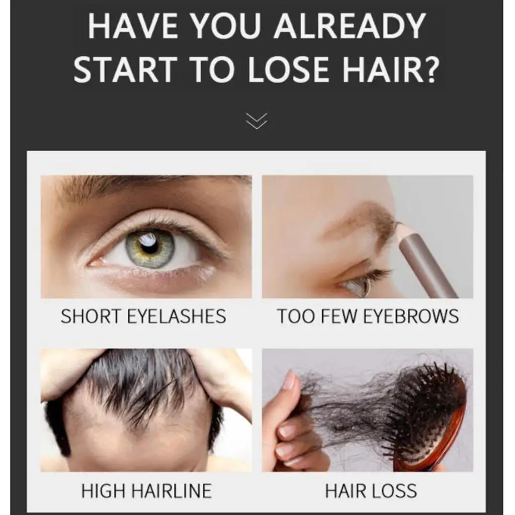 

Hair Regrowth Essence Women Men Regrowth Anti Hair Loss Eyelashes Chest 30ml