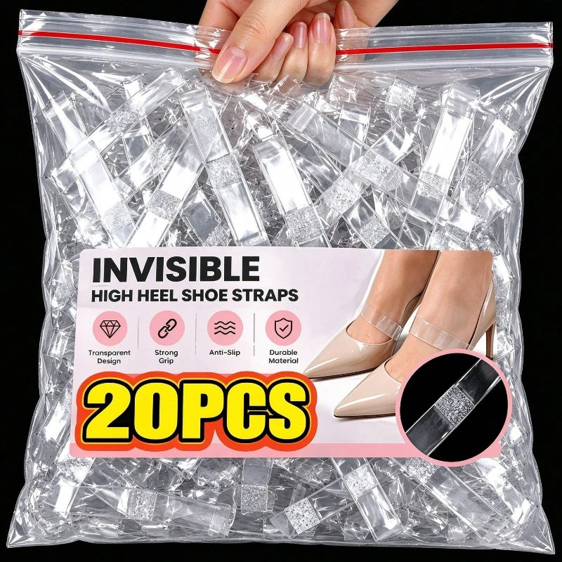 High Heels Fixed Strap Transparent Elastic Sturdy Shoelace Women Shoes Anti Fall Flexible Strap Loose High Heel Stretchable Band