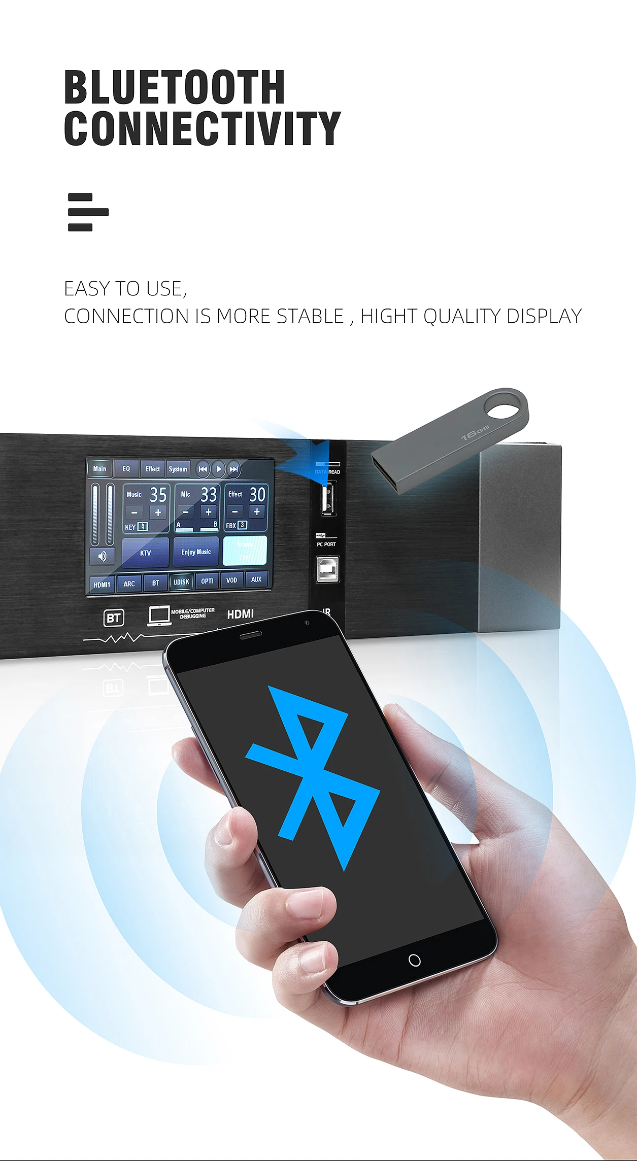 Whole Set Karaoke System Karaoke Machine+Power Amplifier+Speaker+Wireless Microphone