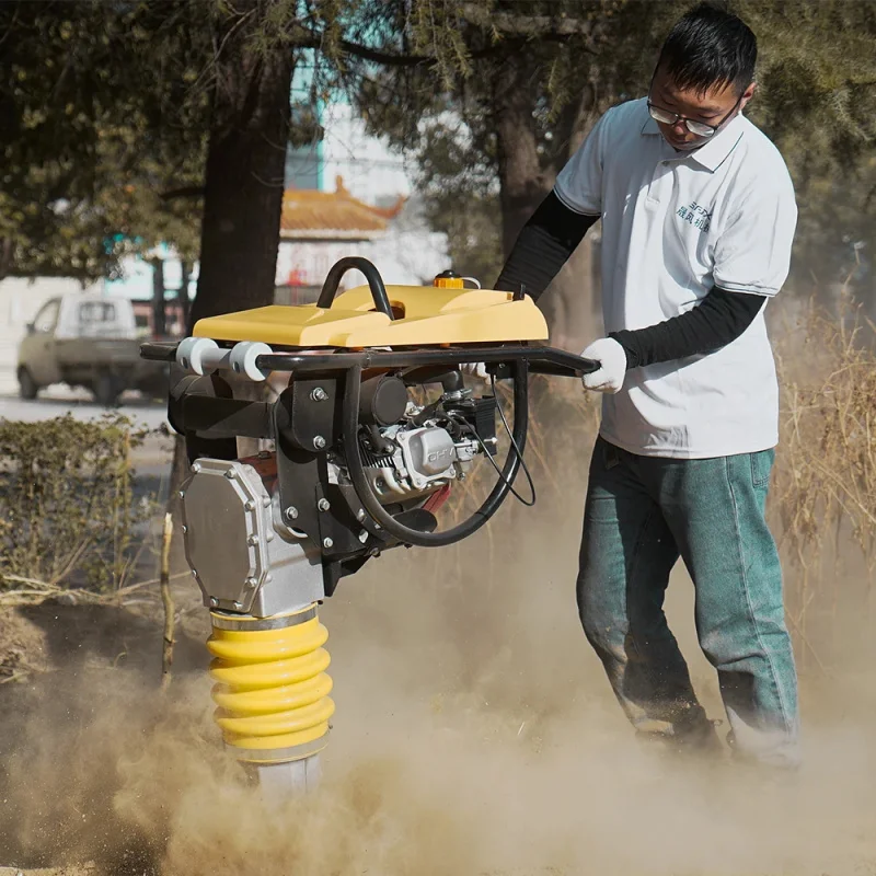 

High Quality Cheap Honda Soil Tamping Rammer Machine Powered 5.5-6.5HP Engine & Motor