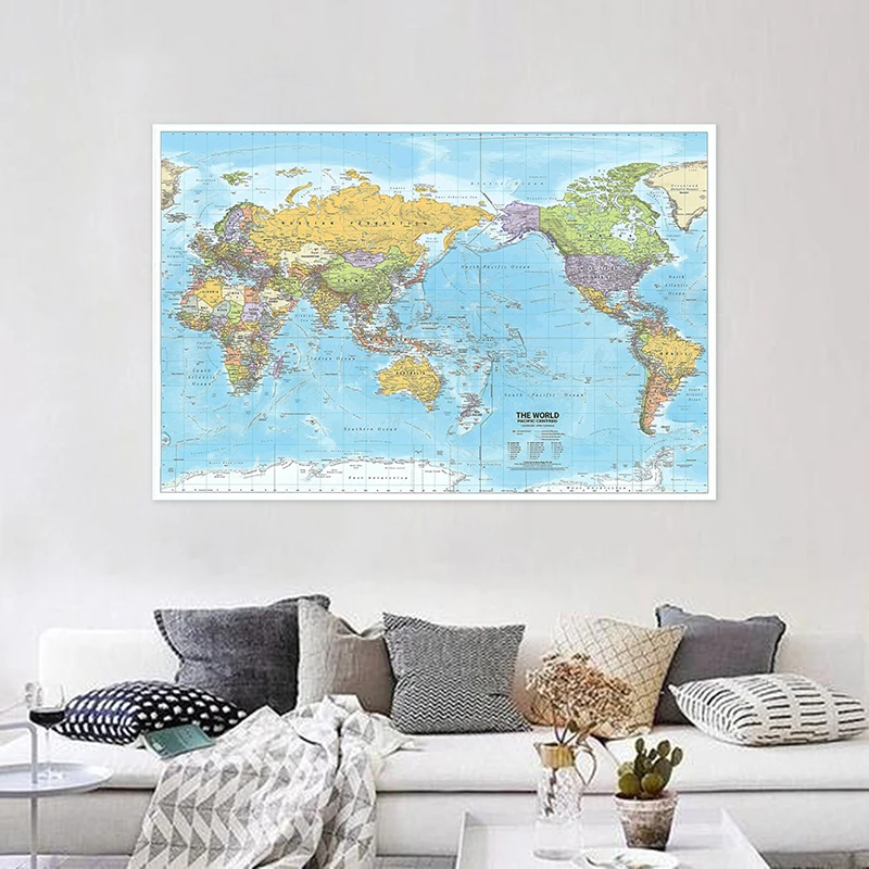 Multi tamanho 2012 mapa do mundo grande cartaz impressão parede pendurado arte não tecido fundo gráfico decoração suprimentos de viagem em inglês