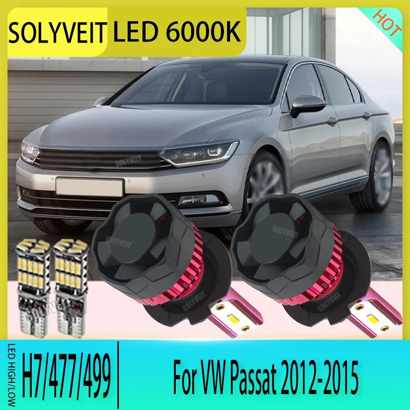 

Upgrade Your Drive with 12V LED H7/477/499 Car Light High Low Beam IP67 Waterproof Design For VW Passat 2012 2013 2014 2015