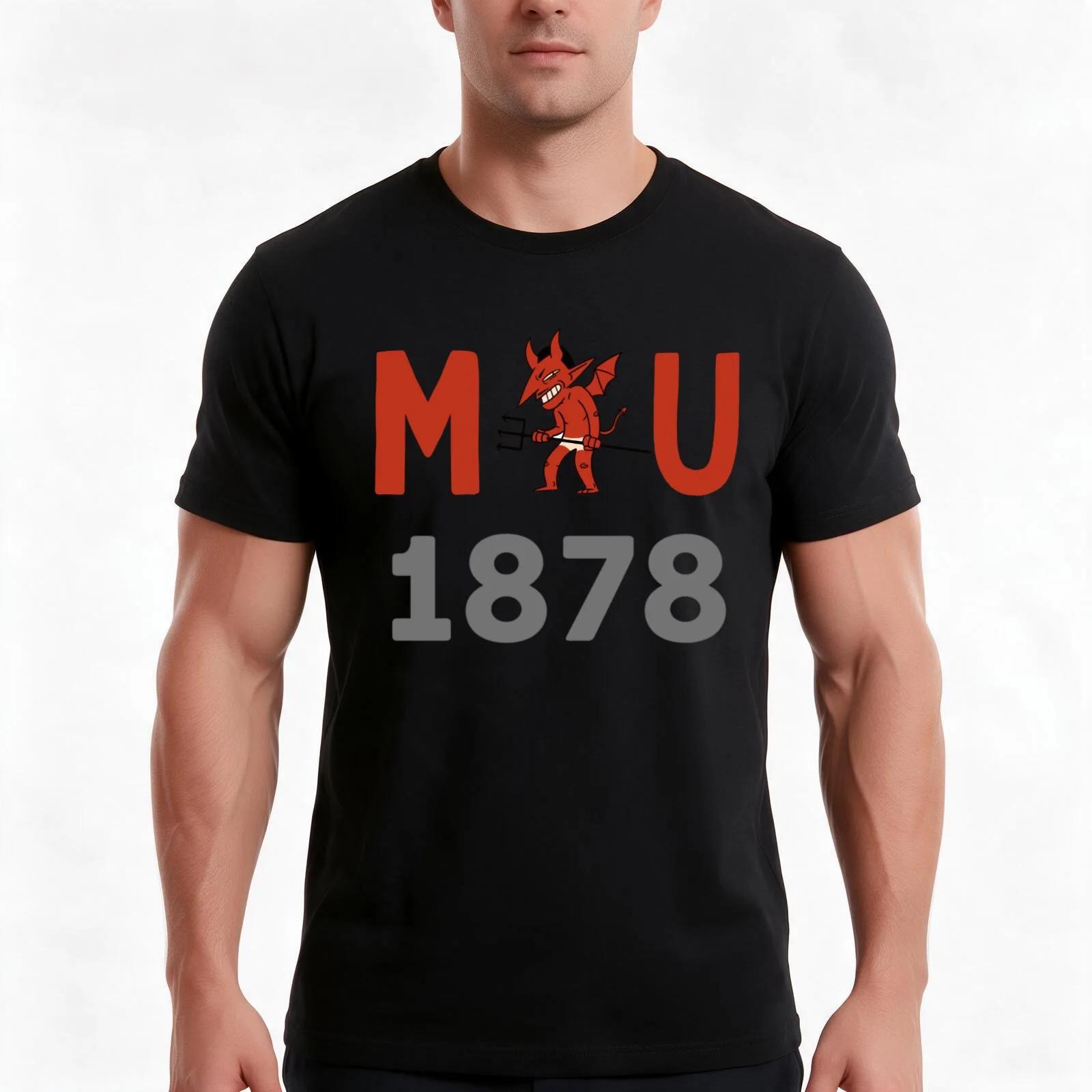 Devils of Manchester, Manchester is red, Glory Glory United T-Shirt, Summer Casual Cotton Tee, Oversized Streetwear Tops