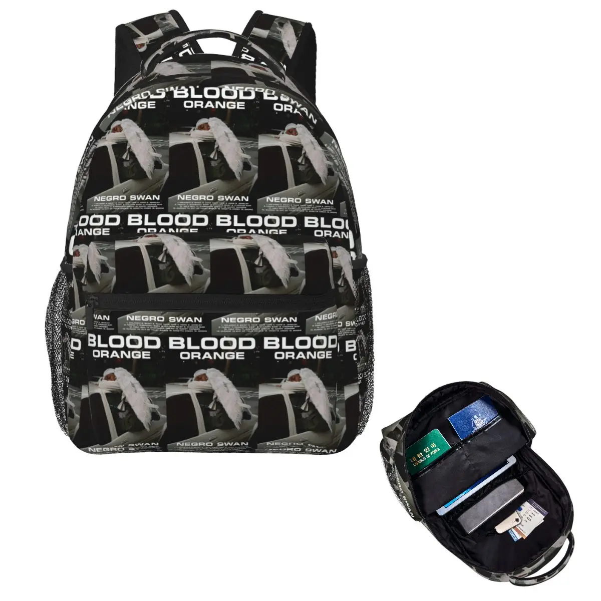 

Dev Hynes - Negro Swan Album Poster Student Backpack School Bag Hiking Travel Daypack for Boy Girl Fashion Bookbag Shoulder Bags