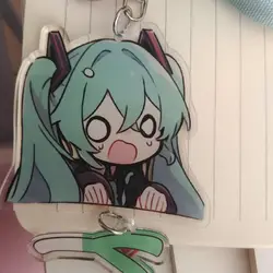 New  Key Buckle  Project Diva Anime Peripherals Cute Originality Personality Schoolbag Acrylic Pendant