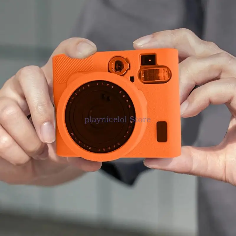Étui pour appareil photo en silicone portable, housse de protection anti-poussière, anti-chute, coronavirus, adapté pour Instax Mini 90 Instants