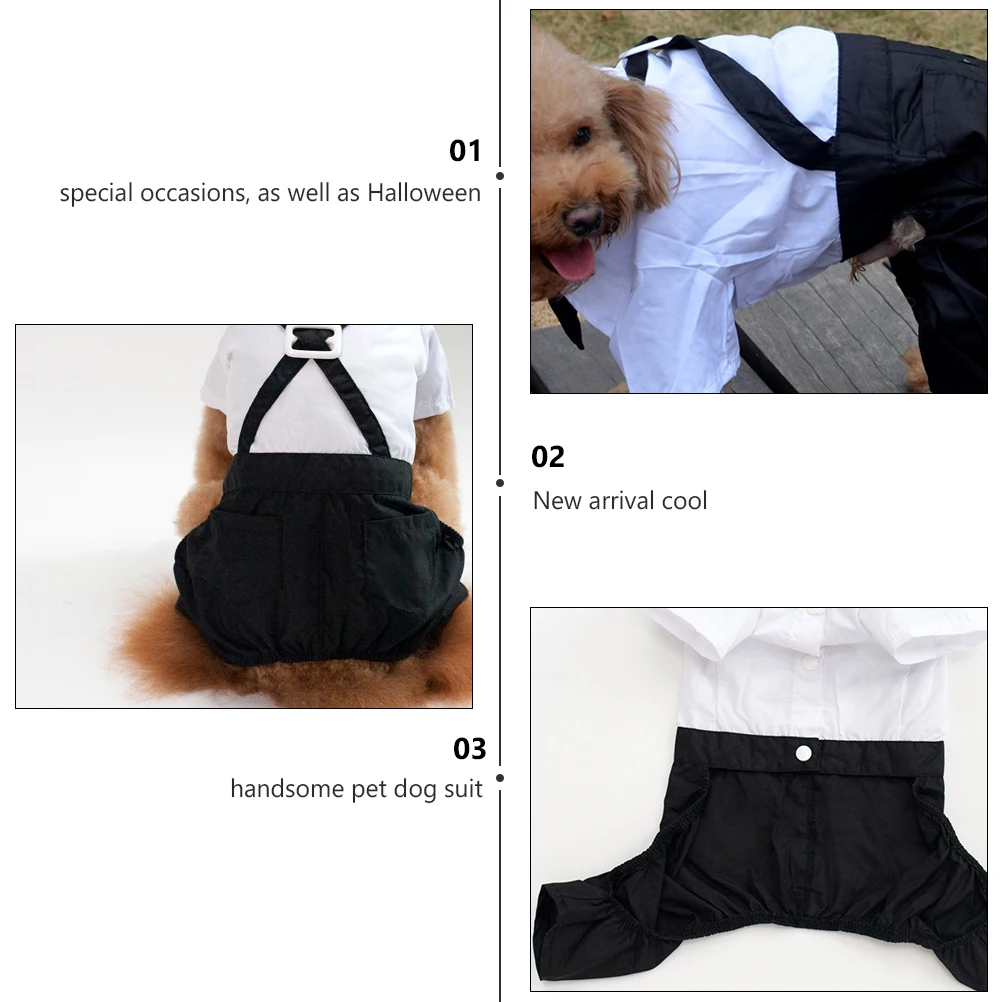 

Pet Suit Dog Costume Wedding Outfit Puppy Clothes Overall Dress Formal Costumes Clothing Dogs