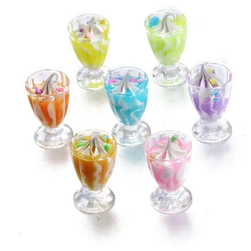 Colgantes de botella de resina, accesorios hechos a mano, joyería DIY, pendiente, collar, llavero, 10 piezas, 8x34MM
