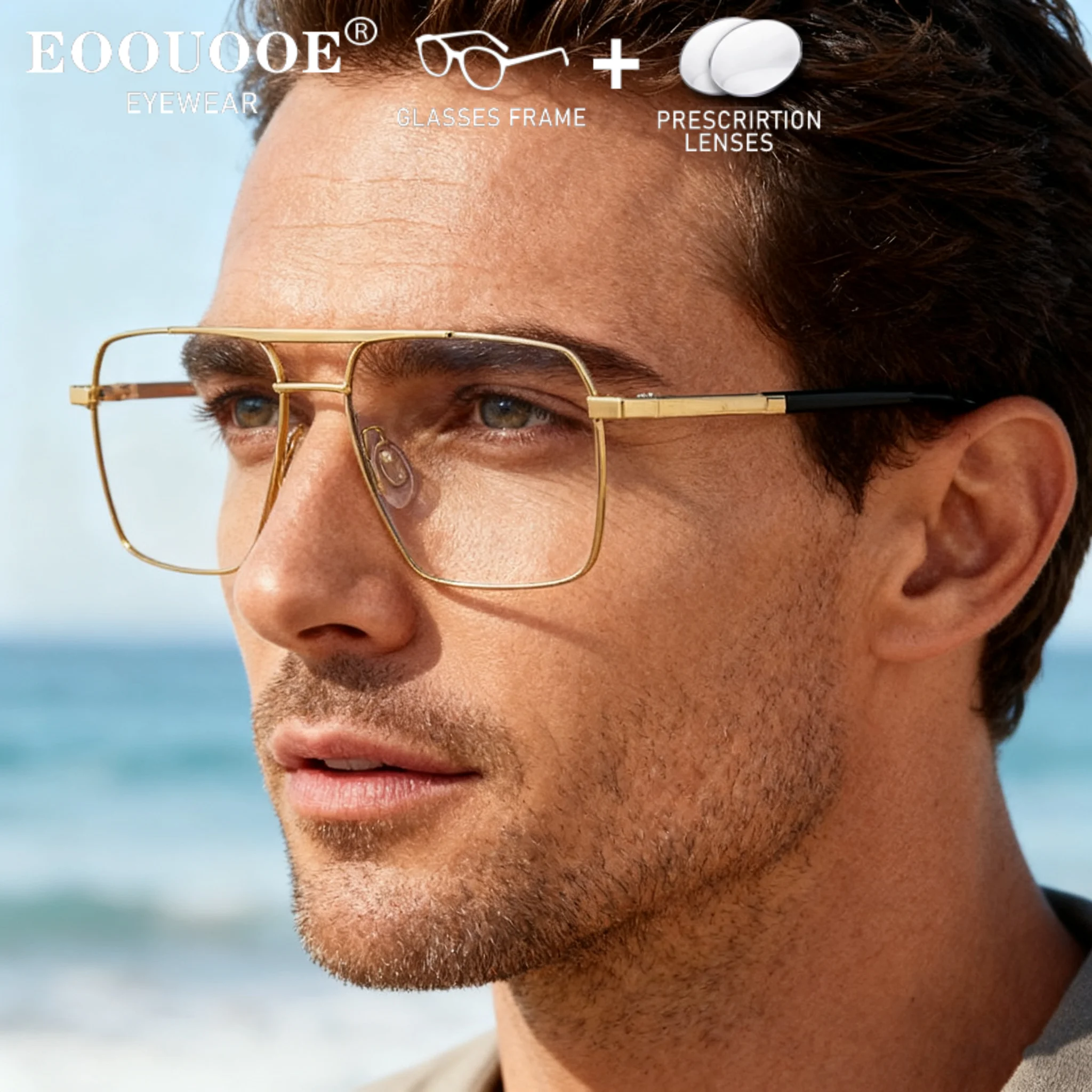 

Pilot Men's Prescription Glasses Customize Myopia Progressive Lenses Optical Eyeglasses Photochromism Men Pure Titanium Eyewear