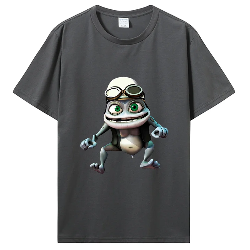 Crazy Frog T Shirt Crazy Frog T-Shirt Cotton Graphic Tee Shirt Short Sleeves Casual Men Cute Tshirt Hip Hop Harajuku Streetwear