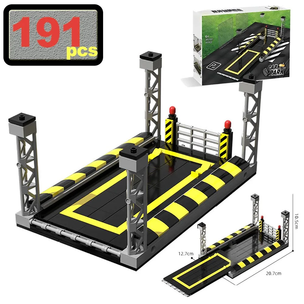 

MOC Multi-storey Combination Parking Building Block Set City Cool Racing Car Toy for Kids & Adults Educational Collection Gifts