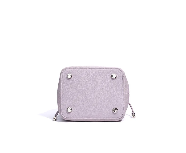Damen Bucket Bag aus 100% Echtleder, Crossbody Schultertasche, Modische Designer-Shopper-Tasche, Trendige Marken-Handtasche – Detail 24