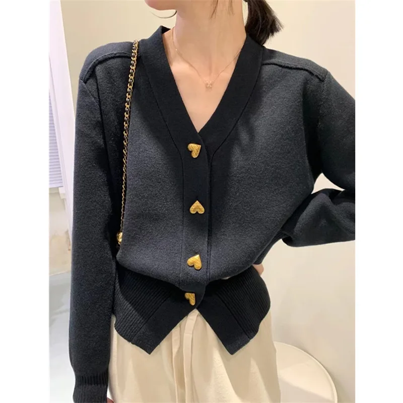 Spring Autumn New Knitted Cardigan Women\'s Sweet Sweater Coat Female Trend