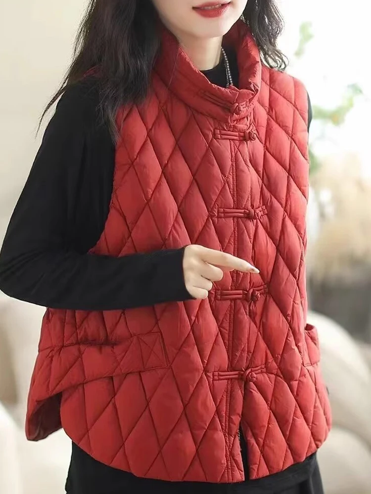 Bottone singolo in cotone da donna allentato con bottoni vintage, gilet di marca Sle Duling, versione coreana, adatto ai pendolari