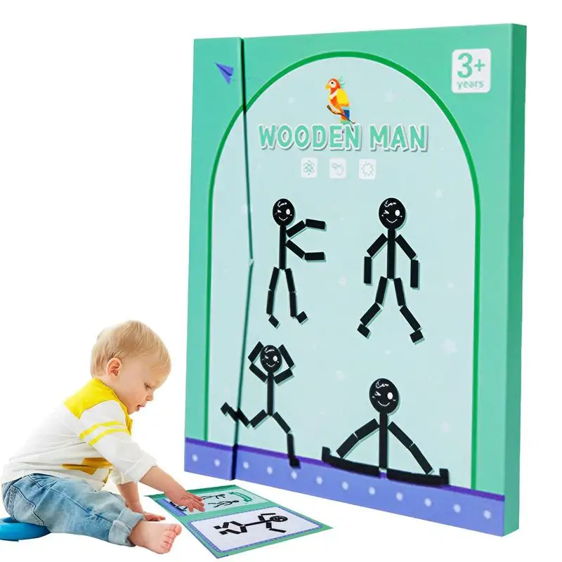 

Body Parts Puzzle Wooden Body Action Matching Magnetic Puzzle Learning Activities Creative Education Toys For Kids Ages 3 Fine