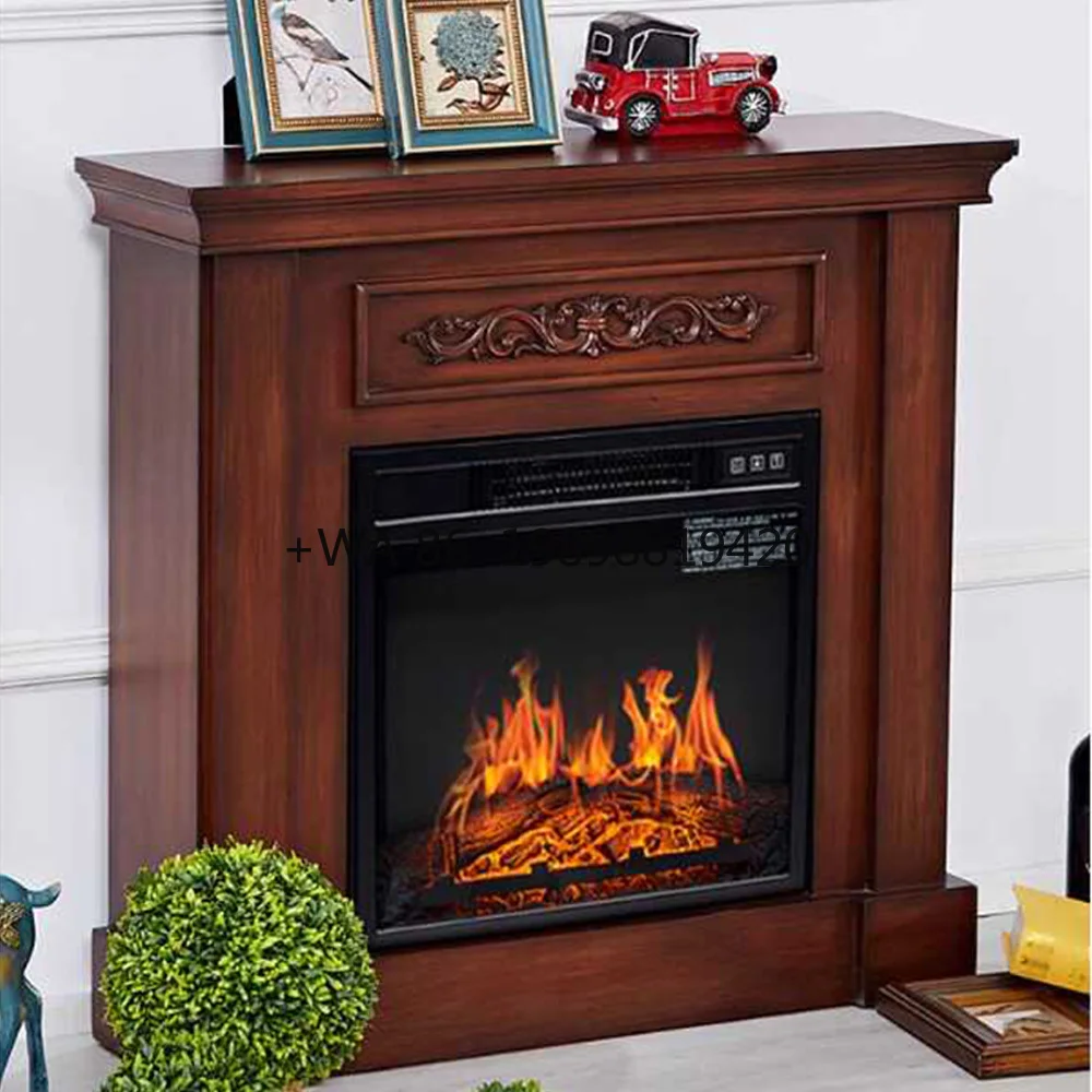 American Style Porch Fireplace Living Room Atomization Decoration Simulation Flame Fireplace Homestay Artificial Fireplace