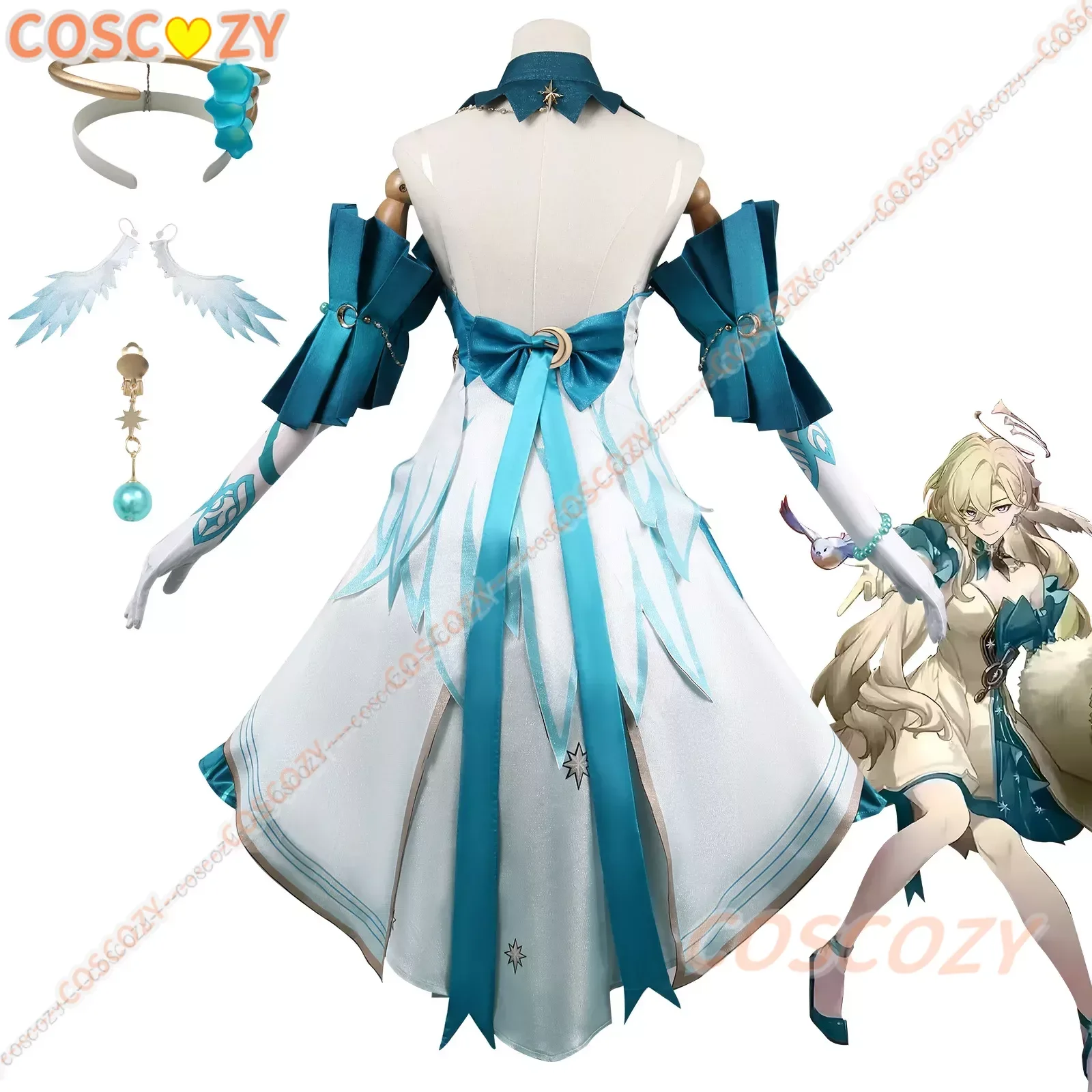 Cosplay Robin Aventurine Costume Game Honkai: Star Rail Lovely Uniform Dress copricapo parrucca Set completo Halloween Party Con Outfits