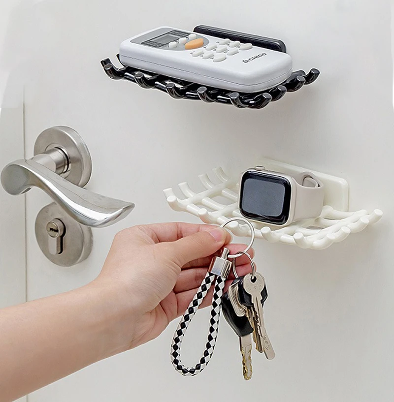 

Wall Mounted Soap Dish No Punching - Drainage Shelf with Hooks, Premium for Bathroom, Space-Saving & Mildew-Resistant