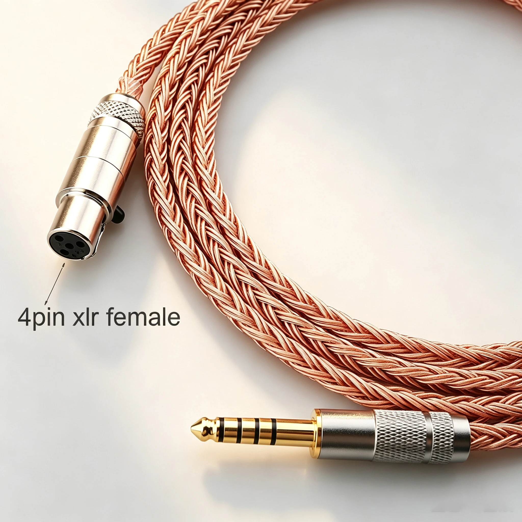 Headphone Cable XLR/2.5/3.5/4.4mm to Mini 4Pin XLR Female for AKG K712 HD490 Pro Beyerdynamic DT1770 DT1990 DT700 DT900 Prox