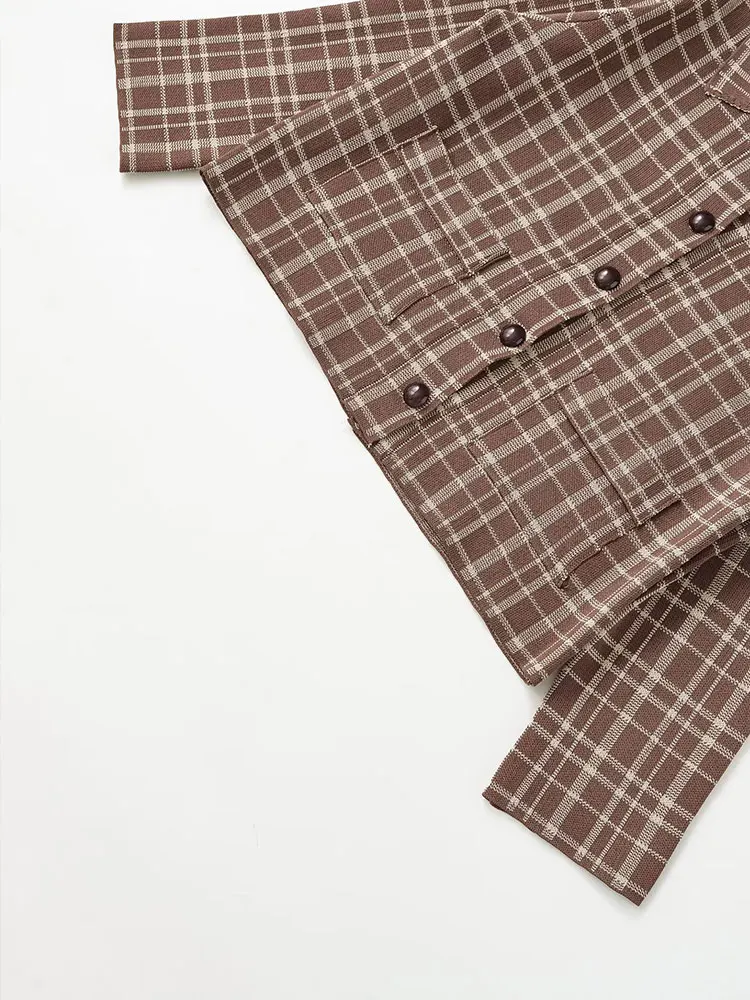 NLZGMSJ Woman Streetwear Single Breasted Long Sleeve Knitted Cardigan Plaid Sweater Coats  Women 2025 Casual Knit Top