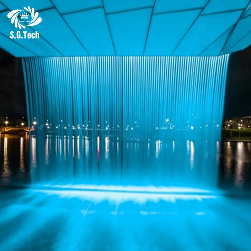 custom.High Quality Stainless Steel Customized Indoor Rain Fall Feature Curtain