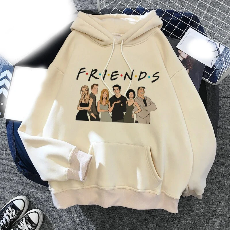 Friends Tv Show Hoodies Funny Cartoon Printed Men Woman Fashion Hoodie Hooded Sweatshirts Pullovers Unisex Tracksuits Clothing