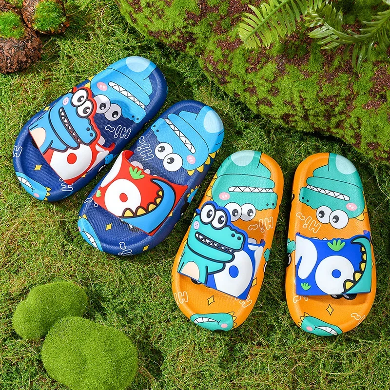 Surprise Dinosaur kid Slippers Boy Girl shoe Cute Cartoon Home Indoor Slippers kid shoe Fashion Casual Non-Slip Bathroom Shoe 슬리