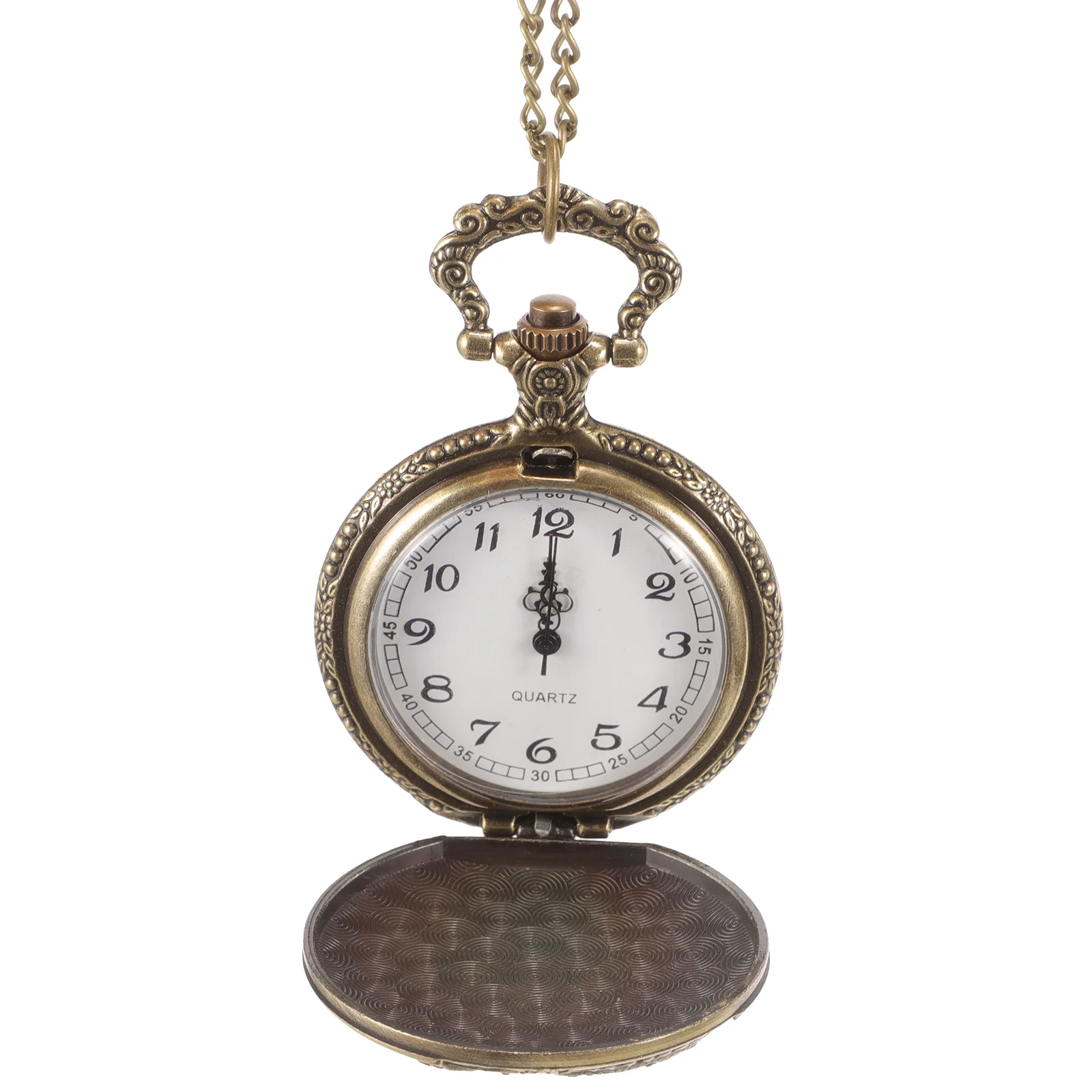 Pocket Watch Retro Watches for Men Number with Chain Decorative Elderly