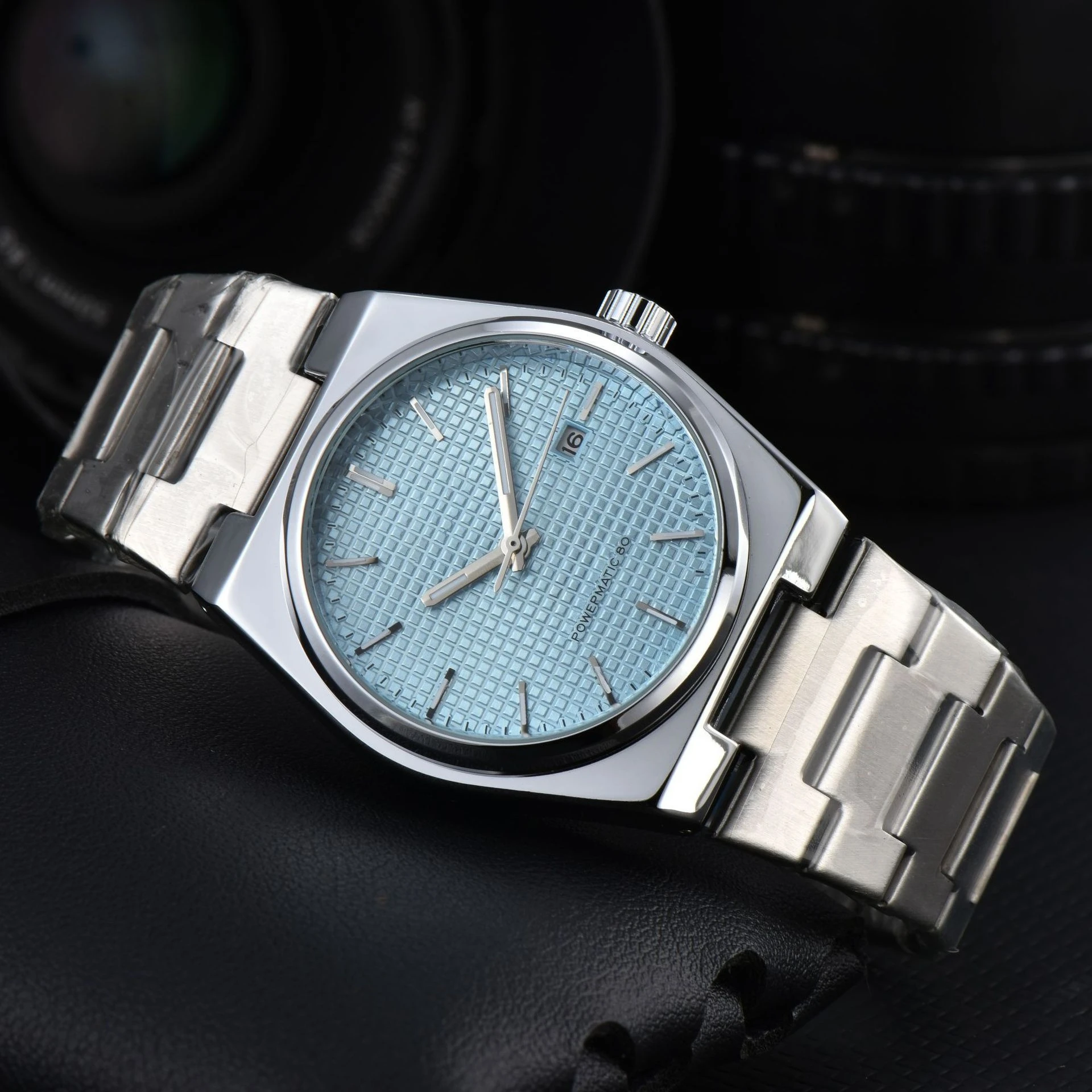 Simple and elegant men's formal mechanical stainless steel waterproof watch band for daily use business, and versatile occasions