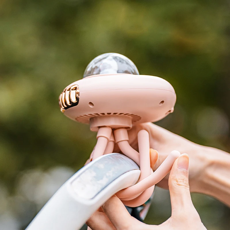 KINSCOTER Stroller Fan Portable Flexible Tripod Clip-on Fan 4 Speed Handheld Personal Fan For Car Seat Crib Bike Treadmill